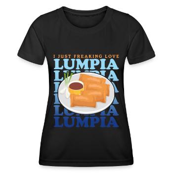 Lumpia Loempia Spring Roll Gift - Women's Functional T-Shirt - black - Front - AI Model Female 172 light (172cm)