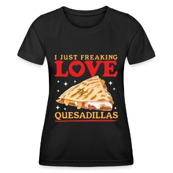 Quesadilla Tortilla Quesadillas Gift - Women's Functional T-Shirt - black - Front - AI Model Female 172 light (172cm)