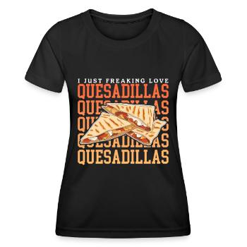 Quesadilla Tortillas Quesadillas Gift - Women's Functional T-Shirt - black - Front - AI Model Female 172 light (172cm)