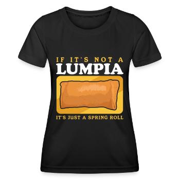 Lumpia Spring Roll Loempia Gift - Women's Functional T-Shirt - black - Front - AI Model Female 172 light (172cm)