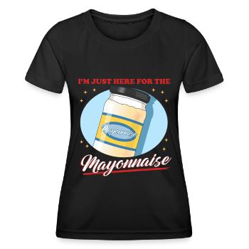 Mayonnaise Lover Mayo Gift - Women's Functional T-Shirt - black - Front - AI Model Female 172 light (172cm)