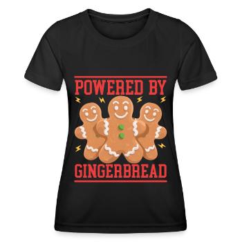 Gingerbread Man Gingerbread Gingerbread Men Gift - Women's Functional T-Shirt - black - Front - AI Model Female 172 light (172cm)