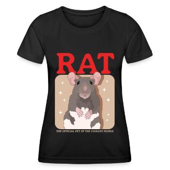 Rats Rat Owner Rat Lover Gift - Women's Functional T-Shirt - black - Front - AI Model Female 172 light (172cm)