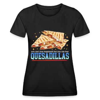 Quesadilla Quesadillas Tortilla Gift - Women's Functional T-Shirt - black - Front - AI Model Female 172 light (172cm)