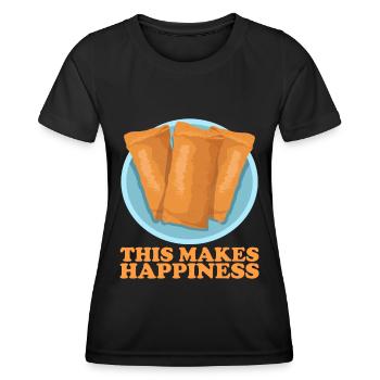 Lumpia Loempia Spring Roll Gift - Women's Functional T-Shirt - black - Front - AI Model Female 172 light (172cm)