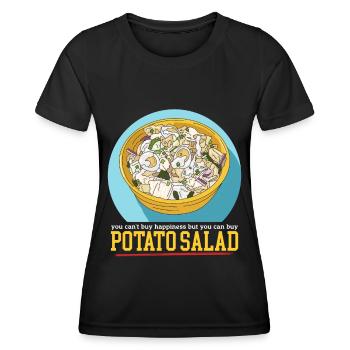 Potato Salad Food Härdöpfelsalat Gift - Women's Functional T-Shirt - black - Front - AI Model Female 172 light (172cm)