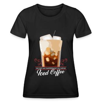 Iced Coffee Iced Coffee Coffee Lover Gift - Women's Functional T-Shirt - black - Front - AI Model Female 172 light (172cm)