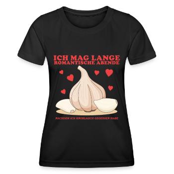 Garlic Garlic Cloves Gift - Women's Functional T-Shirt - black - Front - AI Model Female 172 light (172cm)
