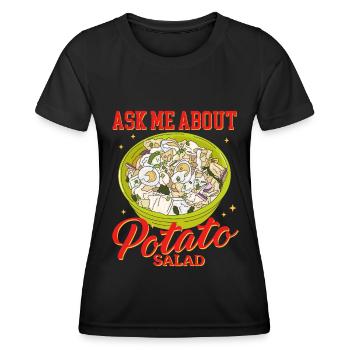 Potato Salad Potato Salad Gift - Women's Functional T-Shirt - black - Front - AI Model Female 172 light (172cm)