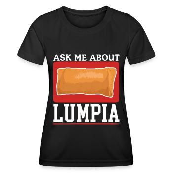 Lumpia Spring Roll Loempia Gift - Women's Functional T-Shirt - black - Front - AI Model Female 172 light (172cm)