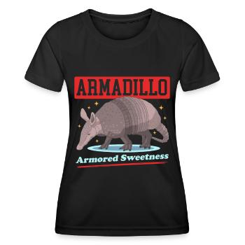 Armadillo Nine-Banded Armadillos Gift - Women's Functional T-Shirt - black - Front - AI Model Female 172 light (172cm)