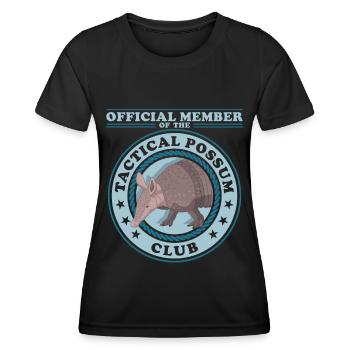 Tatous à neuf bandes de tatou cadeau - T-shirt sport Femme - noir - Devant - AI Model Female 172 light (172cm)