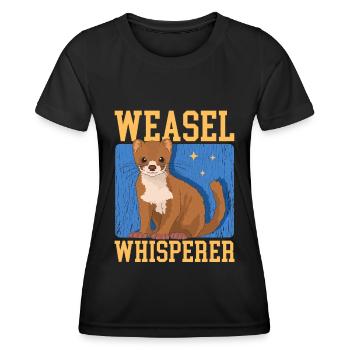 Weasel Mouse Weasel Hermännchen Gift - Women's Functional T-Shirt - black - Front - AI Model Female 172 light (172cm)