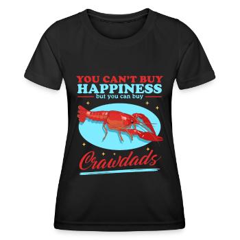 Flusskrebs Edelkrebs Meeresfrüchte Geschenk - Frauen Funktions-T-Shirt - Schwarz - Vorne - AI Model Female 172 light (172cm)