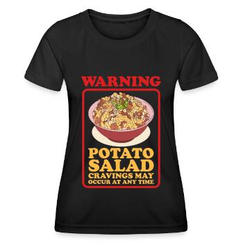 Potato Salad Härdöpfelsalat Gift - Women's Functional T-Shirt - black - Front - AI Model Female 172 light (172cm)