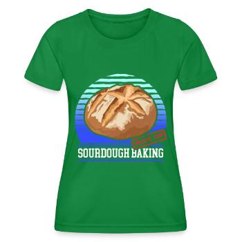 Sauerteigbrot Sauerteig Brote Geschenk - Frauen Funktions-T-Shirt - Kelly Green - Vorne - AI Model Female 172 dark (172cm)