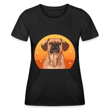Puggle Dog Owner Dog Owner Gift - Women's Functional T-Shirt - black - Front - AI Model Female 172 light (172cm)