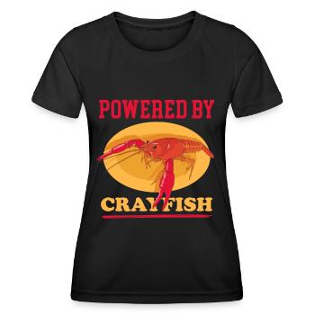 Flusskrebs Edelkrebs Meeresfrüchte Geschenk - Frauen Funktions-T-Shirt - Schwarz - Vorne - AI Model Female 172 light (172cm)