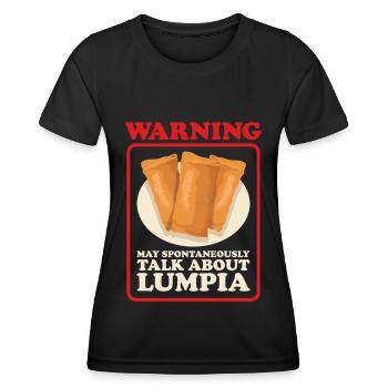 Lumpia Loempia Spring Roll Gift - Women's Functional T-Shirt - black - Front - AI Model Female 172 light (172cm)