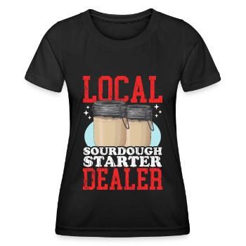 Sourdough Starter Baker Sourdough Bread Gift - Women's Functional T-Shirt - black - Front - AI Model Female 172 light (172cm)