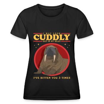 Morse Morse Morse Morse Cadeau de morse - T-shirt sport Femme - noir - Devant - AI Model Female 172 light (172cm)