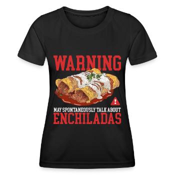 Enchilada Mexican Food Enchiladas Gift - Women's Functional T-Shirt - black - Front - AI Model Female 172 light (172cm)