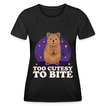 Quokka Känguru Quokkas Geschenk - Frauen Funktions-T-Shirt - Schwarz - Vorne - AI Model Female 172 light (172cm)