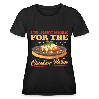 Chicken Parm Chicken Parmesan Geschenke - Frauen Funktions-T-Shirt - Schwarz - Vorne - AI Model Female 172 light (172cm)