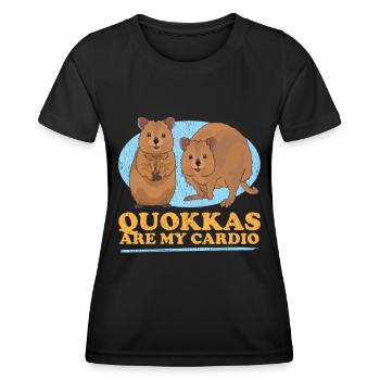 Quokka Kangaroos Short-tailed Kangaroo Gift - Women's Functional T-Shirt - black - Front - AI Model Female 172 light (172cm)