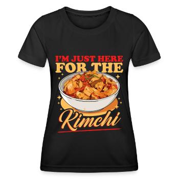 Kimchi Cuisine coréenne Kimchi Cadeau - T-shirt sport Femme - noir - Devant - AI Model Female 172 light (172cm)