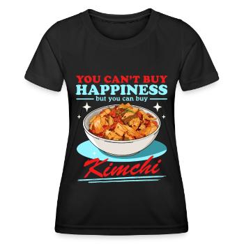 Kimchi Cuisine coréenne Kimchi Cadeau - T-shirt sport Femme - noir - Devant - AI Model Female 172 light (172cm)