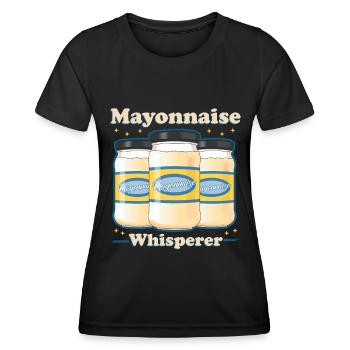 Mayonnaise Mayo Lover Gift - Women's Functional T-Shirt - black - Front - AI Model Female 172 light (172cm)