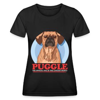 Puggle Dog Owner Dog Owner Gift - Women's Functional T-Shirt - black - Front - AI Model Female 172 light (172cm)