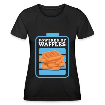 Waffles Waffle Lover Waffle Gift - Women's Functional T-Shirt - black - Front - AI Model Female 172 light (172cm)
