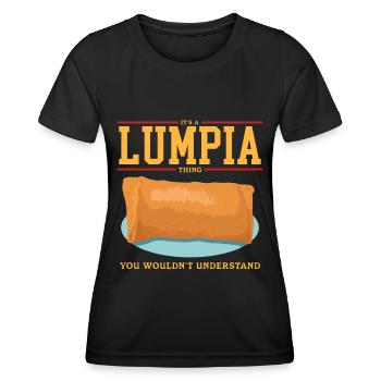 Lumpia Spring Roll Loempia Gift - Women's Functional T-Shirt - black - Front - AI Model Female 172 light (172cm)