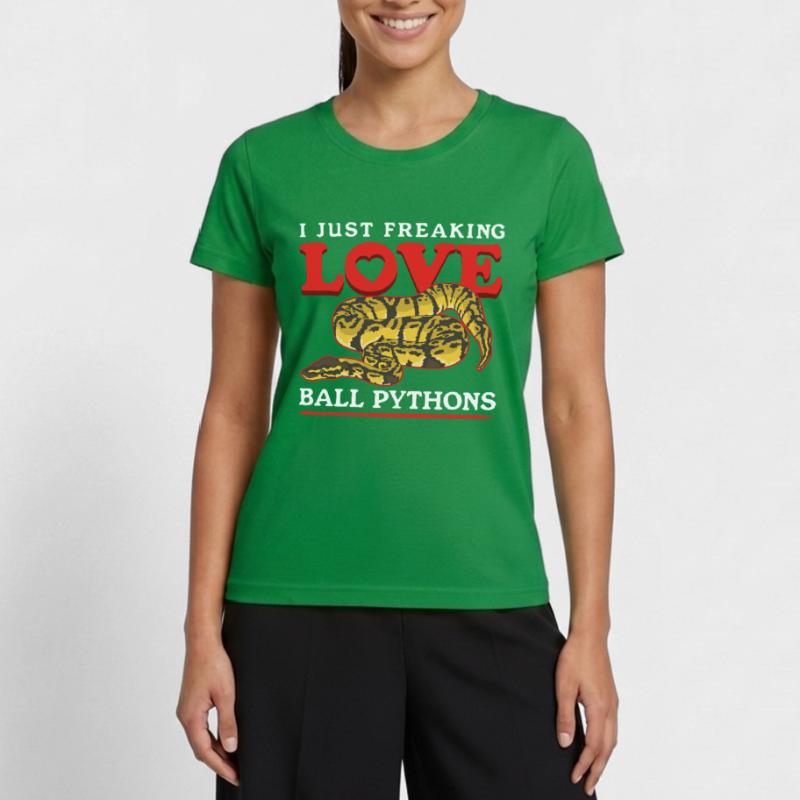 Königspython Schlangen Python Geschenke Frauen Funktions-T-Shirt