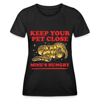 King Python Snake Python Gift - Women's Functional T-Shirt - black - Front - AI Model Female 172 light (172cm)