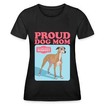 Whippet Mom Petit lévrier anglais Cadeau - T-shirt sport Femme - noir - Devant - AI Model Female 172 light (172cm)