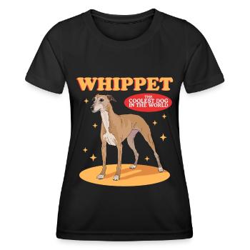 Whippet Petits Lévriers Anglais Cadeaux - T-shirt sport Femme - noir - Devant - AI Model Female 172 light (172cm)