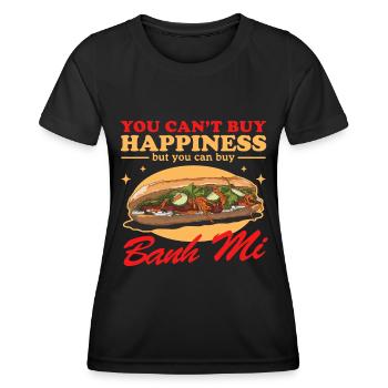 Bánh Mì Banh Mi Sandwiches Cadeaux - T-shirt sport Femme - noir - Devant - AI Model Female 172 light (172cm)