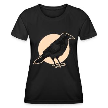Corbeaux Corbeaux Oiseaux Cadeaux - T-shirt sport Femme - noir - Devant - AI Model Female 172 light (172cm)