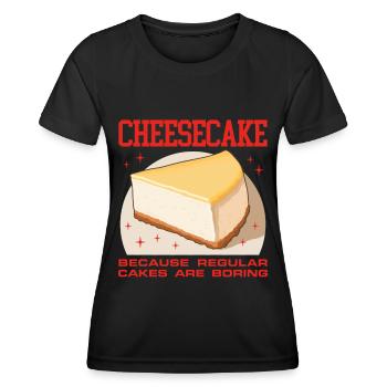 Cheesecake Curd Cake Cheesecake Gifts - Women's Functional T-Shirt - black - Front - AI Model Female 172 light (172cm)