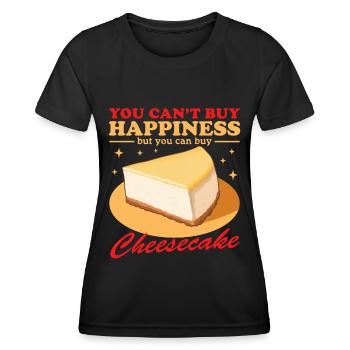 Cheesecake Curd Cake Gifts - Women's Functional T-Shirt - black - Front - AI Model Female 172 light (172cm)