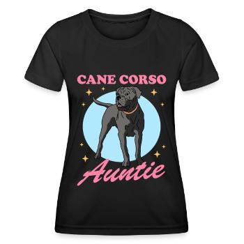 Cane Corso Aunt Cane Corso Italiano Dog Gift - Women's Functional T-Shirt - black - Front - AI Model Female 172 light (172cm)