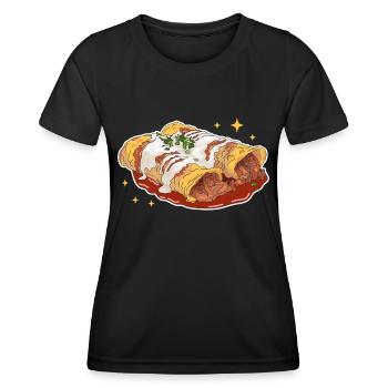 Enchilada Mexican Food Enchiladas Gift - Women's Functional T-Shirt - black - Front - AI Model Female 172 light (172cm)