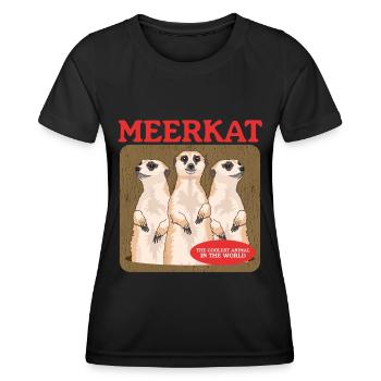 Meerkat Cute Meerkat Gift - Women's Functional T-Shirt - black - Front - AI Model Female 172 light (172cm)
