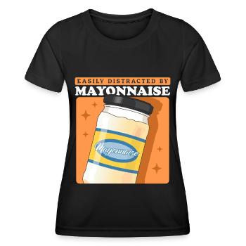 Mayonnaise Mayo Lover Gift - Women's Functional T-Shirt - black - Front - AI Model Female 172 light (172cm)