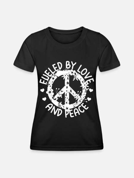 Hippies - T-shirt sport Femme - noir