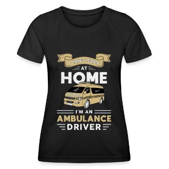 Ambulance ambulance driver Sani paramedic - Women's Functional T-Shirt - black - Front - AI Model Female 172 light (172cm)