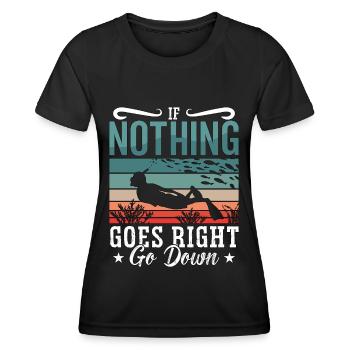 Apnée Apnée Plongée Cadeau d’apnée - T-shirt sport Femme - noir - Devant - AI Model Female 172 light (172cm)